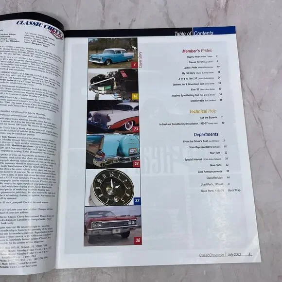 Robert Mays Birmingham AL - Classic Chevy World Magazine - Jul 2003 M29 - Picture 2 of 2